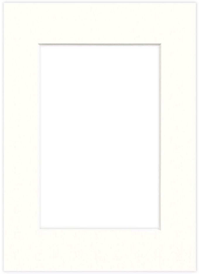 Passepartout 15x21 cm (voor 10x15 cm foto) Wit
