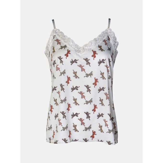 Mucho Gusto Slip top met luipaarden