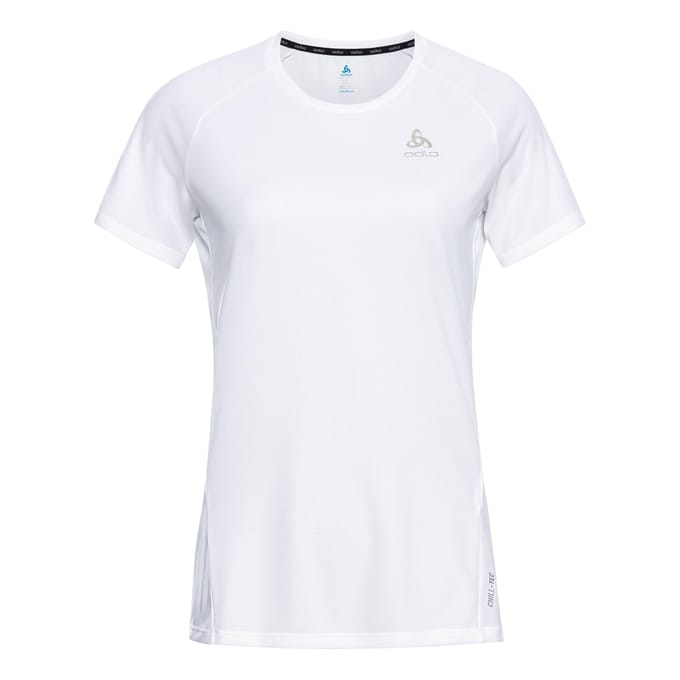 Odlo Crew Neck Essential Chill-Tech Hardloopshirt Dames-Wit