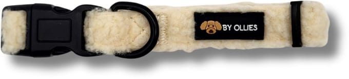 By Ollies halsband - Teddy Cream - Maat M - hond