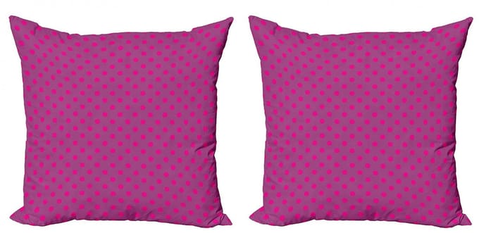 ABAKUHAUS Magenta Kussenhoes Set – 2×60×60 cm – Dubbelzijdig