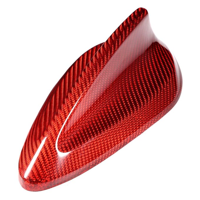 Kwaliteit Koolstofvezel Antennekap Accessoire Geschikt voor F15 Auto 12 18 Rood brown