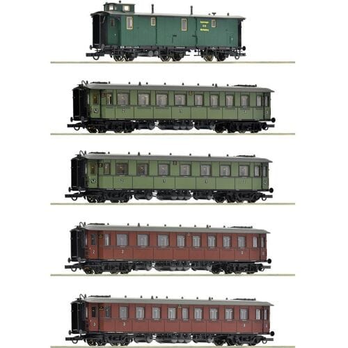 Roco 6200076 H0 5-delige set sneltrein van de K. W.St.