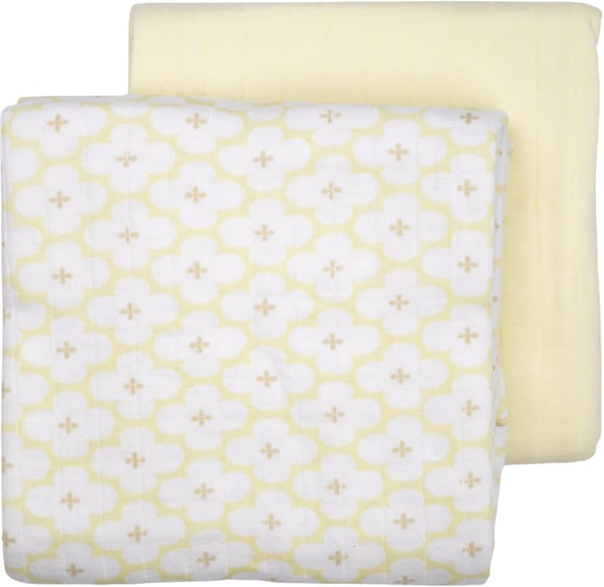 Lodger Swaddler - 2 Stuks - 110 x 110 cm - Matcha Butter
