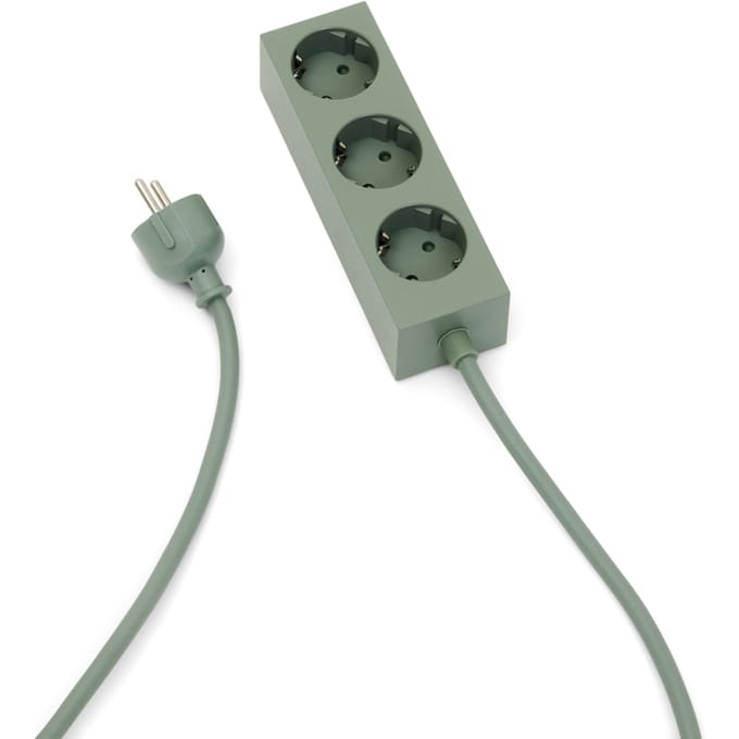 Pedestal Power Bar contactdoosstrip - mossy green - 5 m