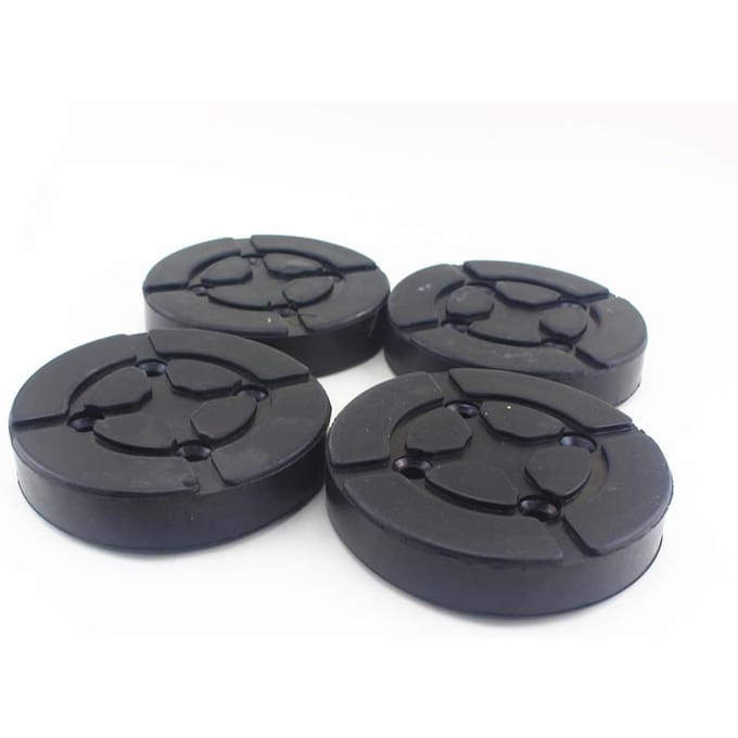 4 x 130mm Ronde Zware Rubber Armpads Hefaccessoires Voor Auto Vrachtwagen Hefbrug black