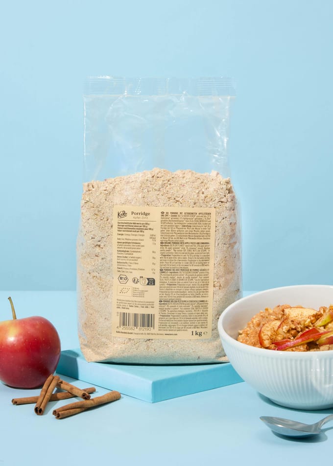 Bio appel-kaneel havermoutpap 1 kg