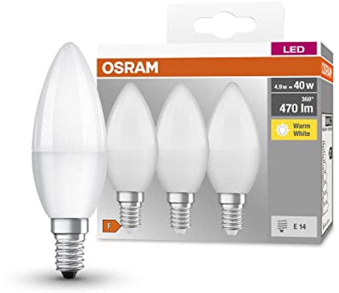 E14 40W LED-lamp - Warm Wit - 4.9W Equivalent Pak van 3