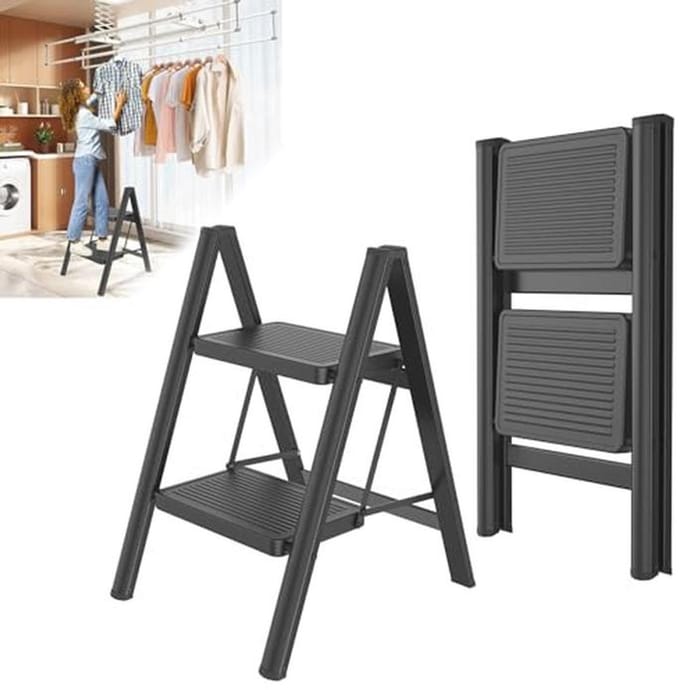 Inklapbare Trapladder met Antislip en Hoog Draagvermogen tot 250 kg - Multifunctionele Huishoudladder