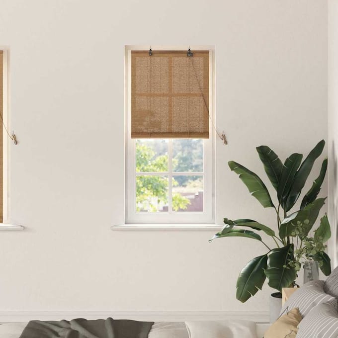 vidaXL - Rolgordijn - Bruin - 60 - x - 160 - cm - Bamboe
