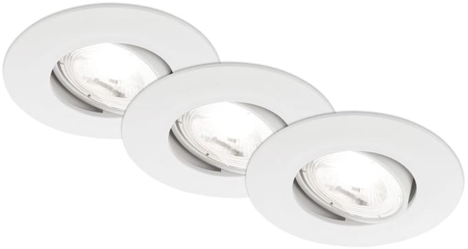 BRILONER Kulana A - Ultra efficient Inbouwspots - 3 stuk - 9cm - wit