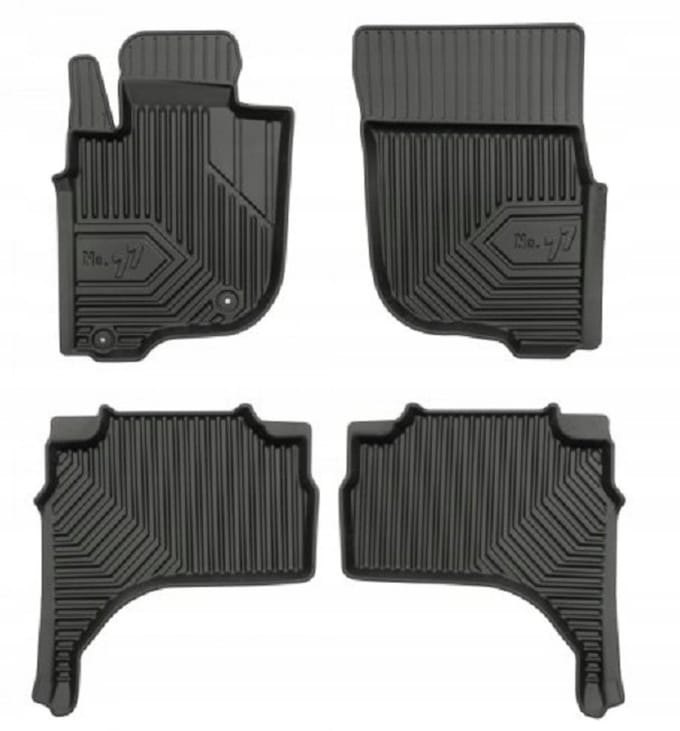 FROGUM 77 Automatten - Geschikt voor MITSUBISHI L200 VI (vanaf 2019) - TPE Rubber - Zwart