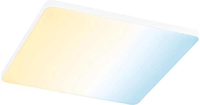 VariFit LED-inbouwpaneel Smart Home Zigbee 3.0 Veluna Edge IP44 hoekig 200x200 mm 18W 1400lm Tunable White Wit dimbaar