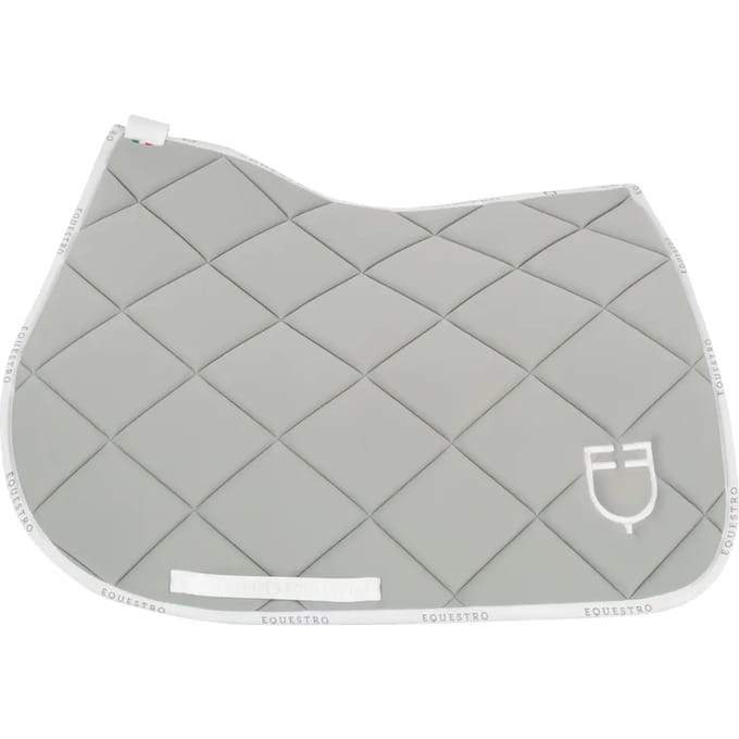 Technisch stoffen springzadeldoek met logo voor paard Equestro