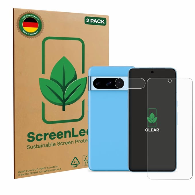 2 Stuks Screenprotector voor Google Pixel 8 Pro (Voor+Camera) - Hoogwaardige Beschermfolie transparant