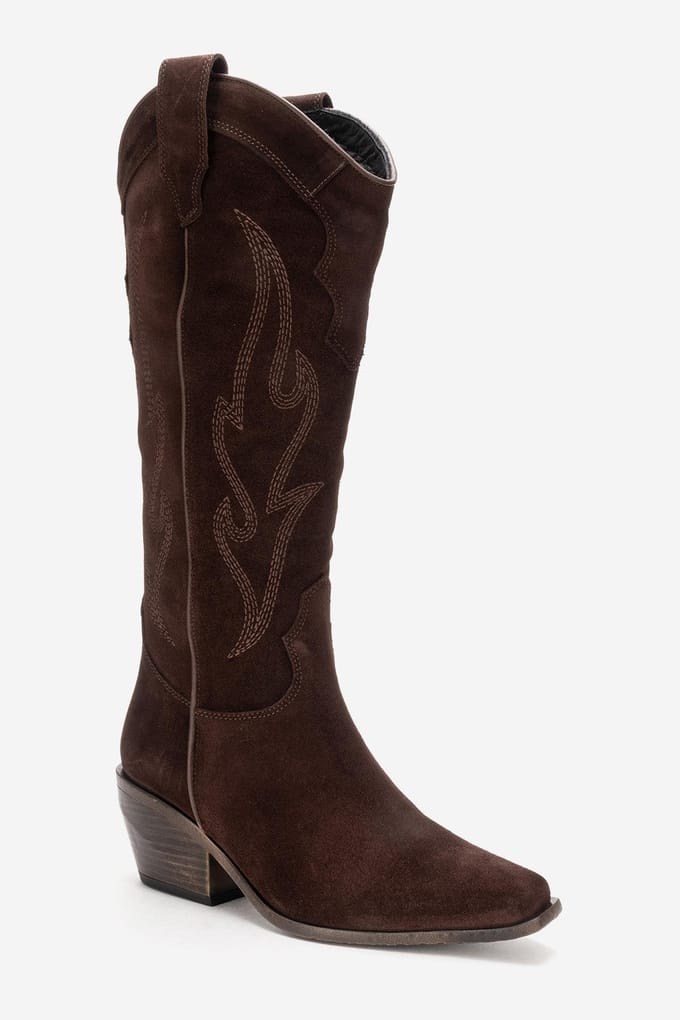 Pietro Leren Western Kniehoge Laars