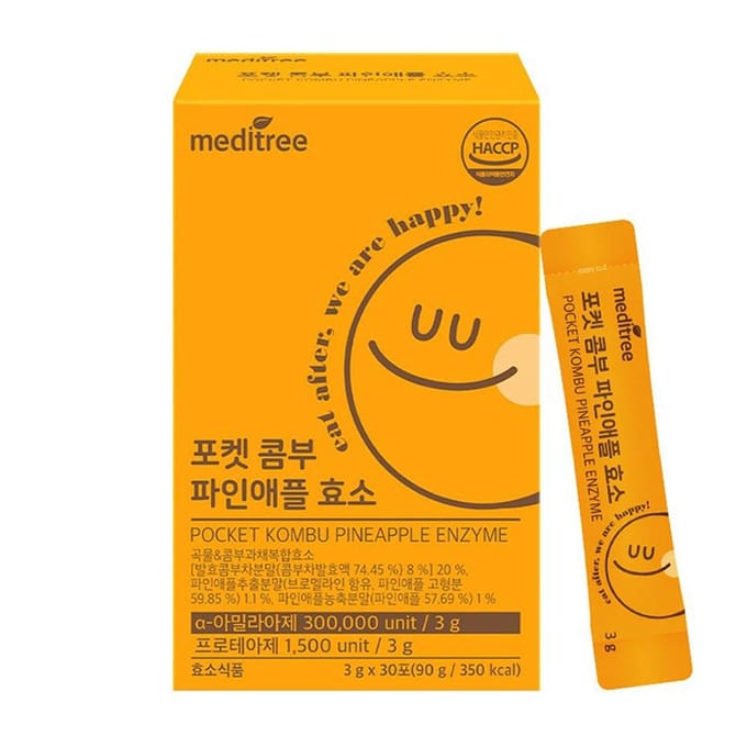 MEDITREE Pocket Kombu Enzyme 30 Sticks (Voorraad voor 1 maand)