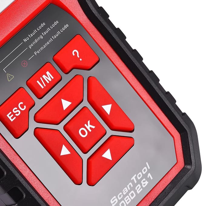 Konnwei KW340 - OBD2-scanner met creatief 2,8 inch kleurrijk scherm & gratis upgrade & print