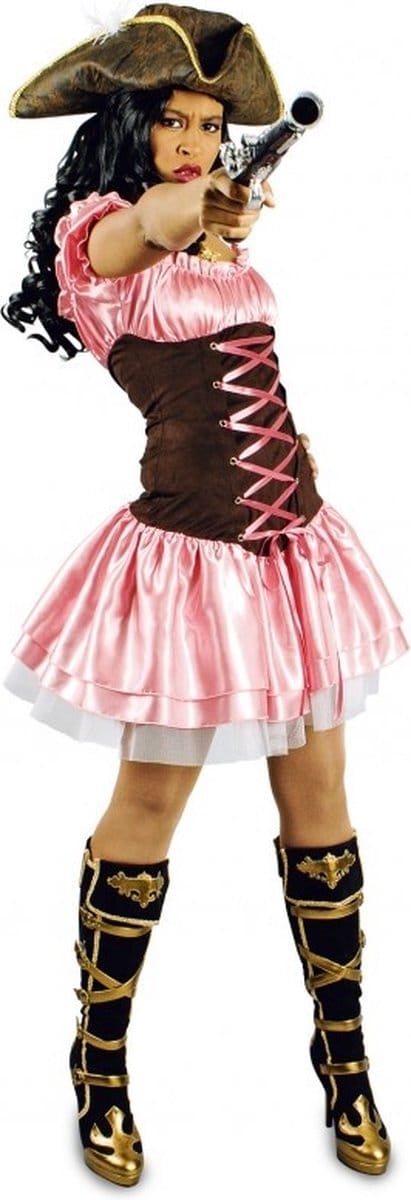 Pink Pirate Kostuum Diana Dames - Maat 40/42