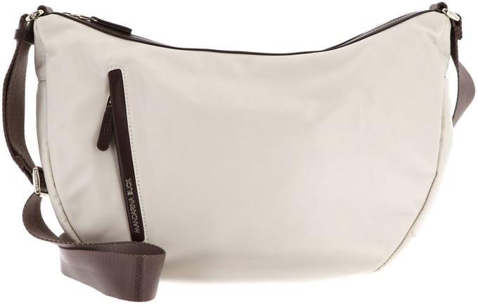 MANDARINA DUCK Schoudertas Hunter Hobo Bag Whitecap Gray Crème