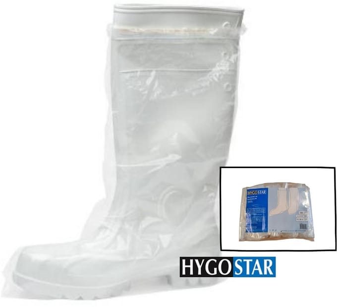 Hygostar Laarsovertrek Wegwerp Overlaars  One-Size 100 stuks  - transparant