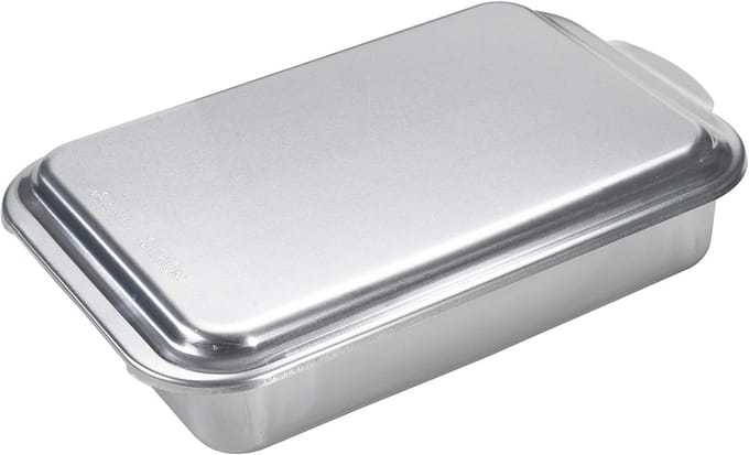Natural Aluminium Taartvorm met Deksel voor Cake en Dessert