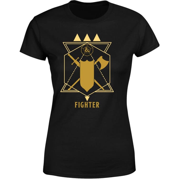Dungeons & Dragons Fighter Women's T-Shirt - Zwart - S