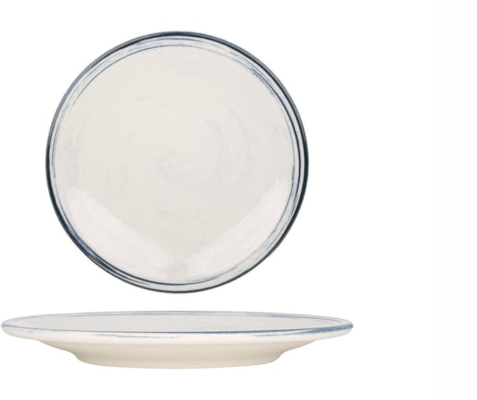 Kütahya Porselen Dinerbord - Frame - Porselein - 25 cm - set van 6