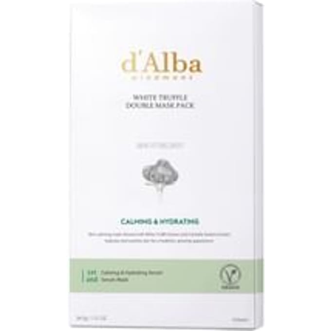 d'Alba Masque Double Masque à la Truffe Blanche Hydratant Nourrissant 4 Feuilles Masque en Feuille Soin du Visage