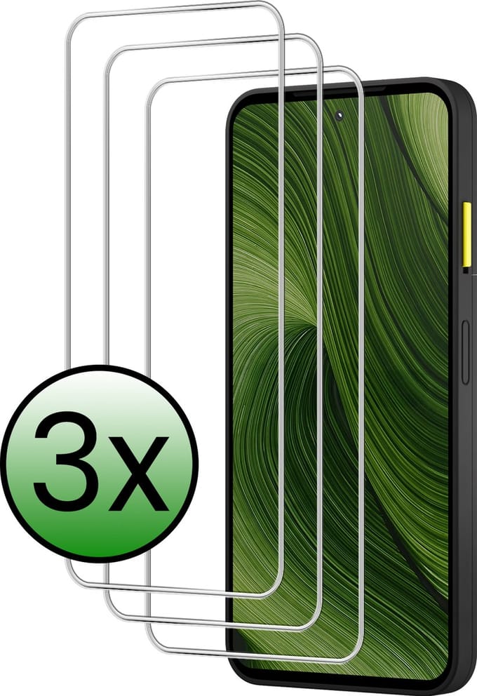 Screenprotector - 3 Stuks Geschikt voor Fairphone 6 - Extra Sterk - Beschermglas - Gehard Glas - Tempered Glass - Screen Protector