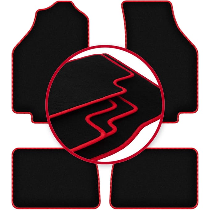 CARLUX-RED automatten voor: Honda Civic III hatchback (1983-1987)