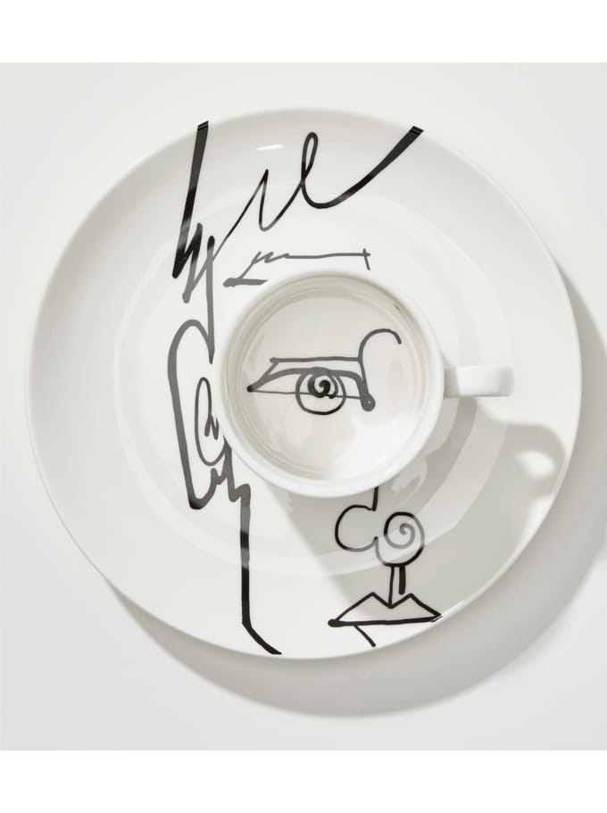 Koffie Kopjes Viso man (4/set) Kare Design