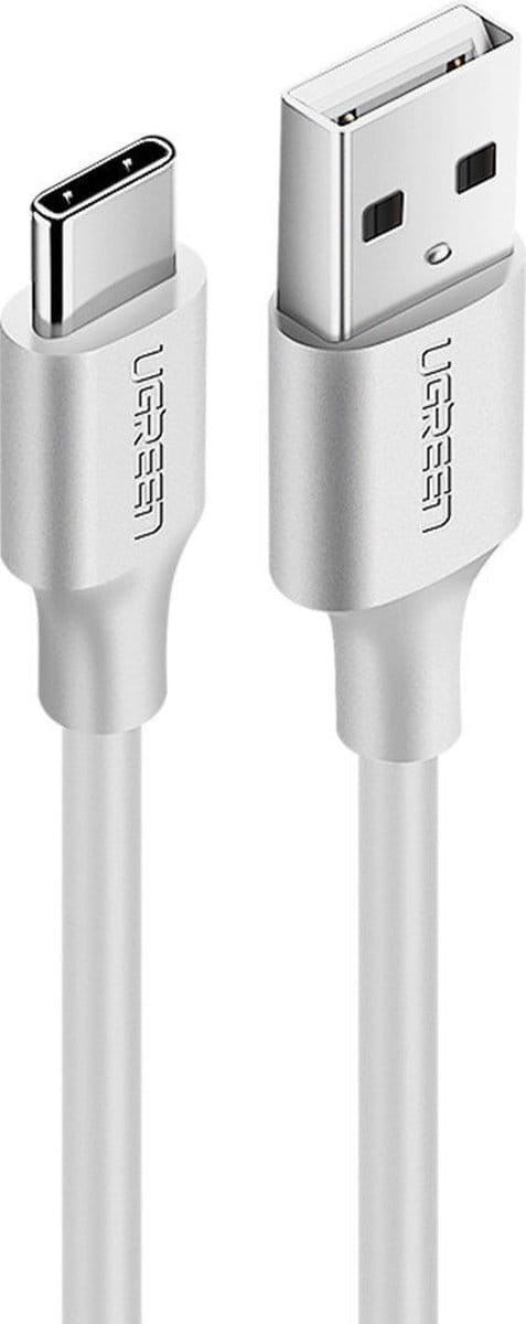 UGREEN USB-A naar USB-C Kabel 2.4A Fast Charge 2 Meter Wit