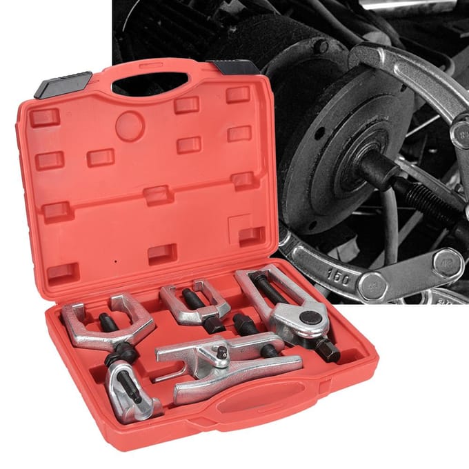 Kit d'outils de réparation de train avant 5 pièces, extracteur de séparateur de rotule de bras de direction noir