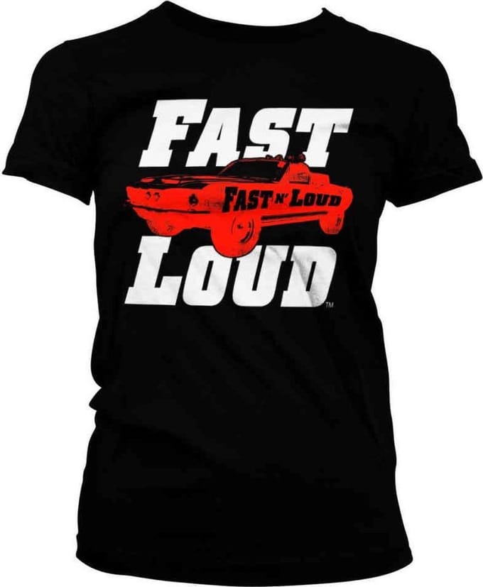 Fast N' Loud Dames Tshirt -XL- Mustang Zwart