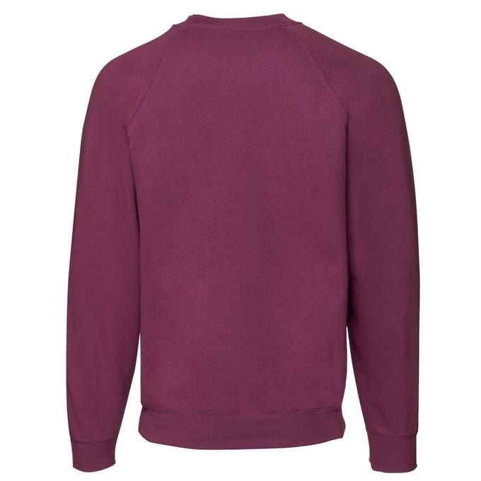 Fruit of the Loom Heren Klassiek Raglan Sweatshirt (Bourgondië)