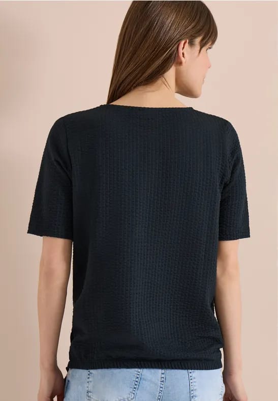 Shirt in seersucker stof