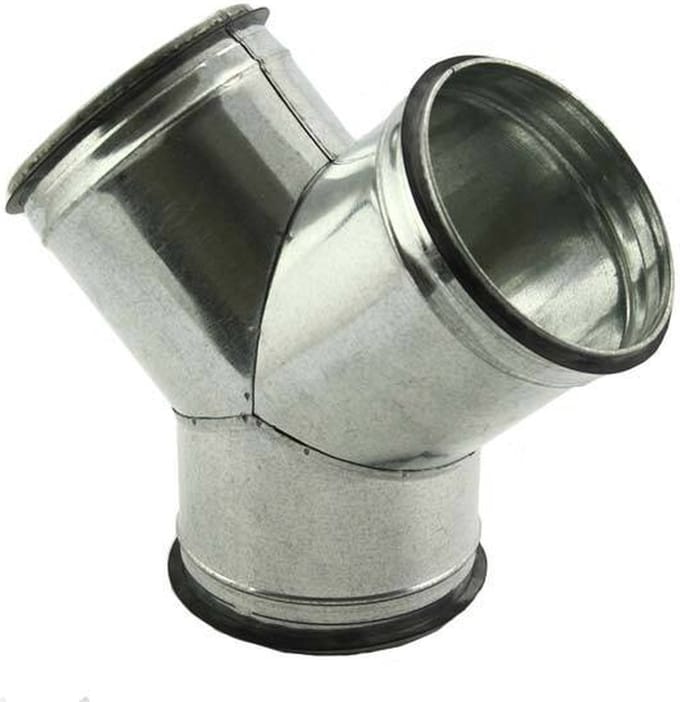 Broekstuk 45° Ø 100mm - 100mm voor spirobuis