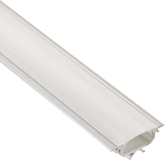 LED Hoekprofiel 2m voor LED Strips - Opaal Afdekking voor Verlichting