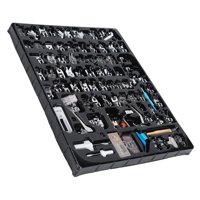 82-delige Set Persvoeten voor Huishoudelijke Naaimachines Multifunctionele Huishoudelijke Accessoires black