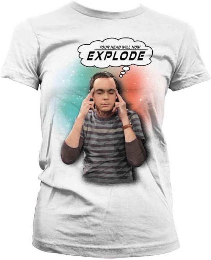 The Big Bang Theory Dames Tshirt -S- Sheldon Your Head Will Now Explode Wit