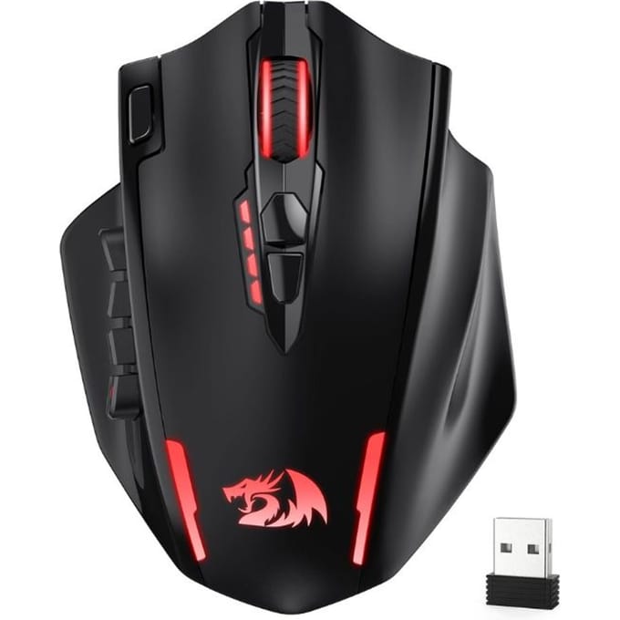 Redragon M913 MAX draadloze 26000 DPI MMO optische gamingmuis met 16 programmeerbare knoppen