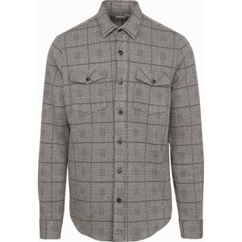 Blue Industry Overshirt Print Bruin - Maat XXL - Heren
