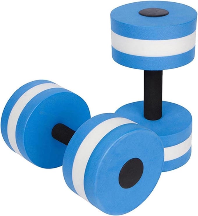 Halters voor water aerobic-training en aquajogging, 2 stuks (blauw) dumbbell set