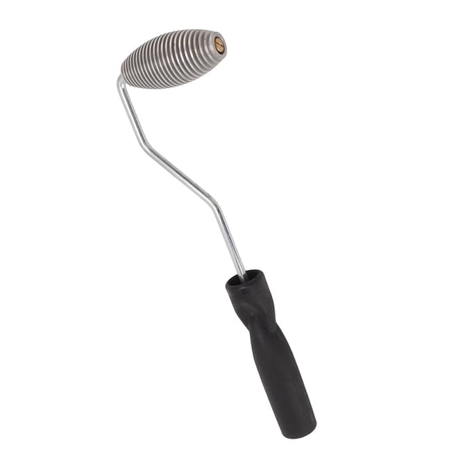 Glasvezel Roller Bubble Paddle Tool Aluminiumlegering Bubble Roller Met Plastic Handvat Olijfrol gray