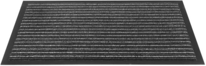 Benson Schoonloop deurmat - absorberend - slipvast - 90 x 150 cm - antraciet streep