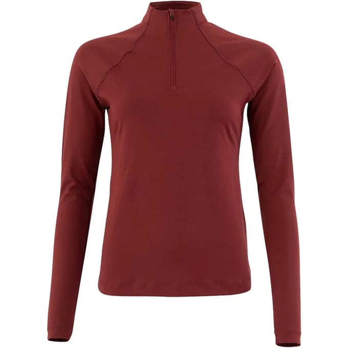 Shirt long-sleeve CLX zip-up Carbernet - S | Winterkleding ruiter
