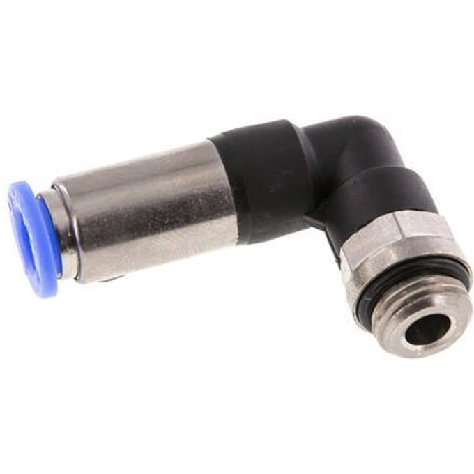 8mm & G1/4'' Zelfsluitende L-insteekkoppeling Vernikkeld messing/PBT buitendraad 0-10 bar