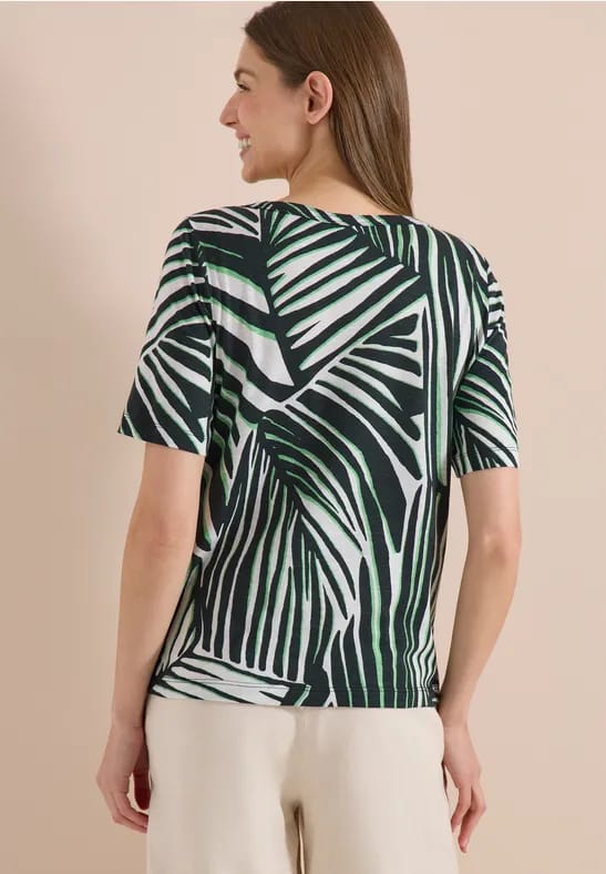 Shirt met ronde hals en grafische print