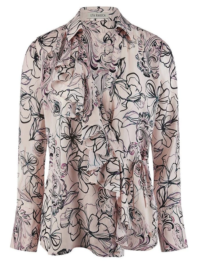 Wikkelblouse Van Uta Raasch roze